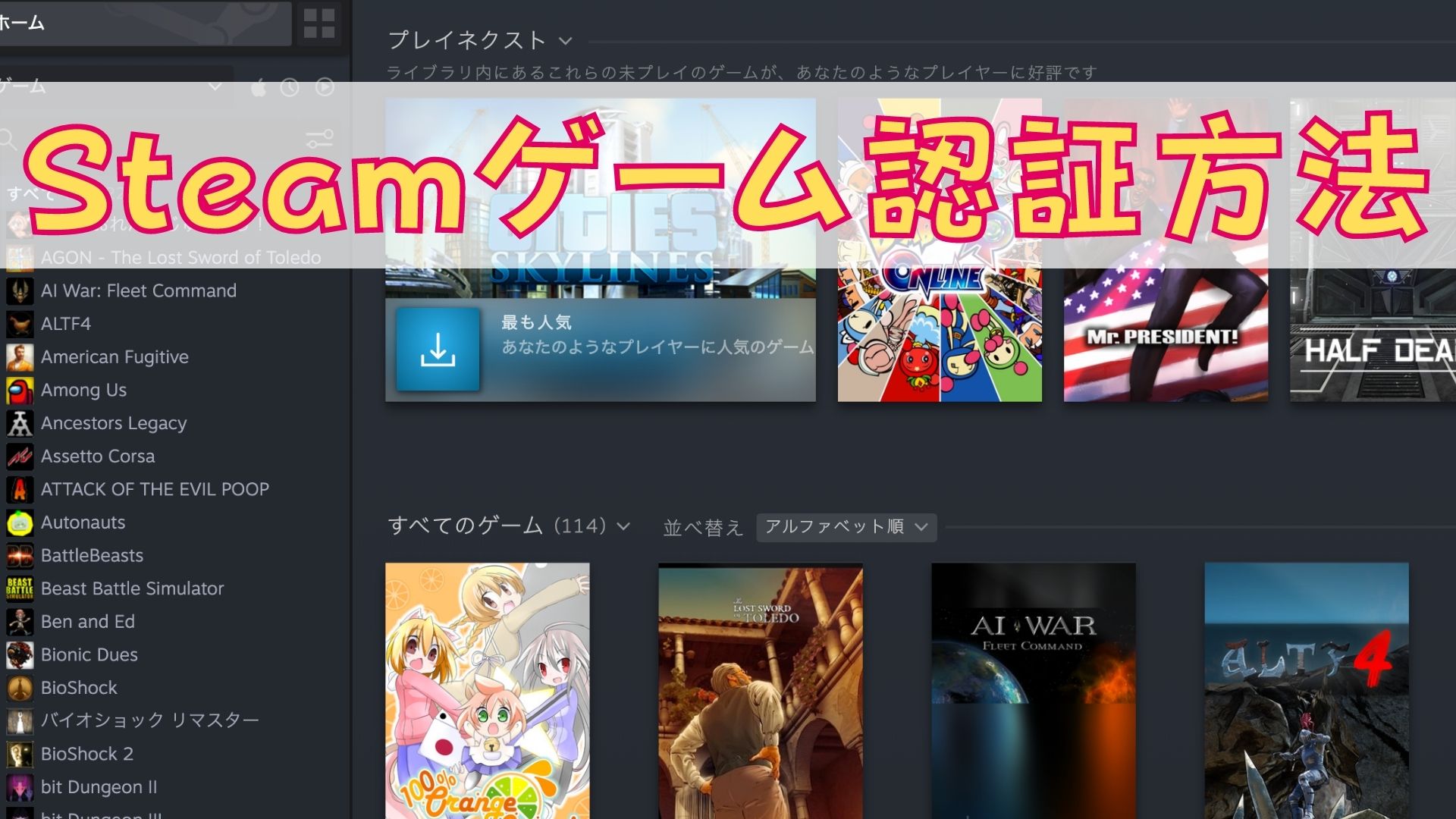 外部サイトで購入したシリアルキーをsteamで認証する方法 鯉も躍る